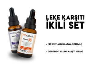 Leke Karşıtı İkili Set (3C Cilt Aydınlatma Serumu + Depigment 3D Leke Karşıtı Serum)
