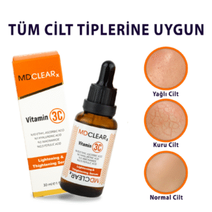 MDCLEARx C VİTAMİNİ 3C (C Vitamini Küpü) Yüz Aydınlatma Serumu